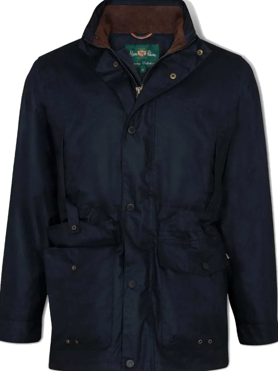Alan Paine Fernley Field Coat - Mens Waterproof - Navy