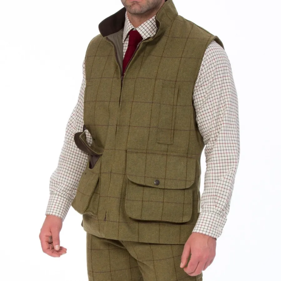 alan_paine_rutland_mens_z_4.webp Alan Paine Rutland Mens Zip Waistcoat - Lichen