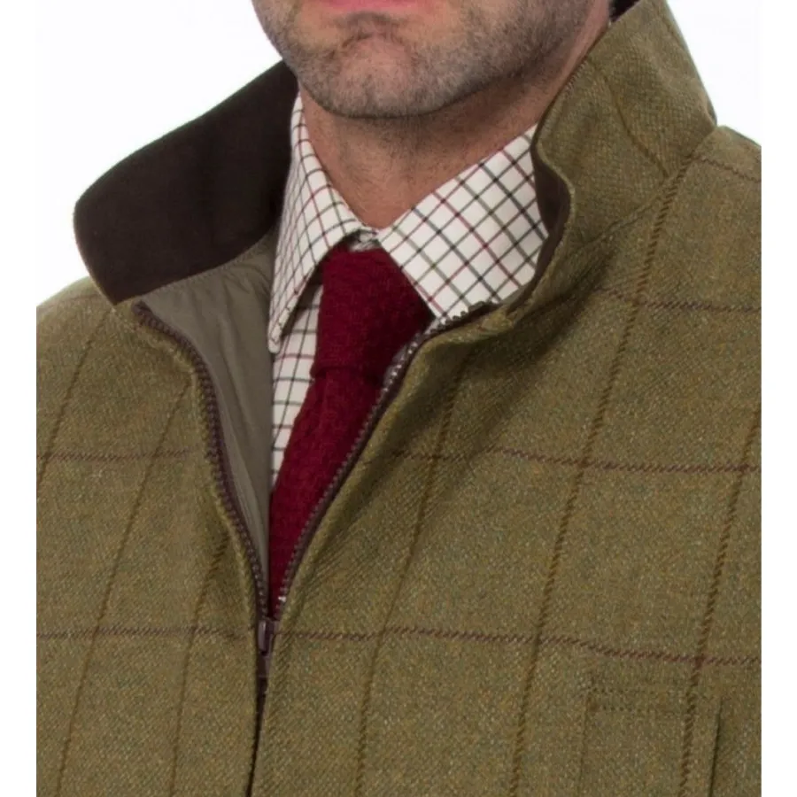 alan_paine_rutland_mens_z_6.webp Alan Paine Rutland Mens Zip Waistcoat - Lichen
