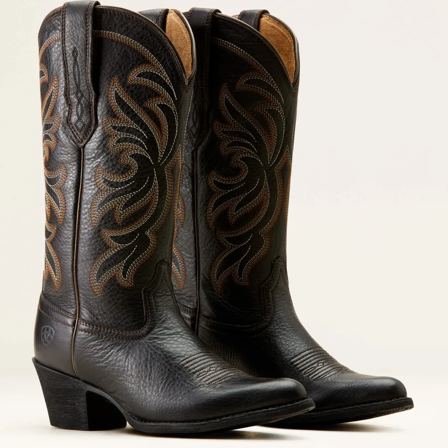 ariat_heritage_j_toe_stre_7.webp Ariat Heritage J Toe Stretchfit Western Boots - Womens Cowgirl - Black