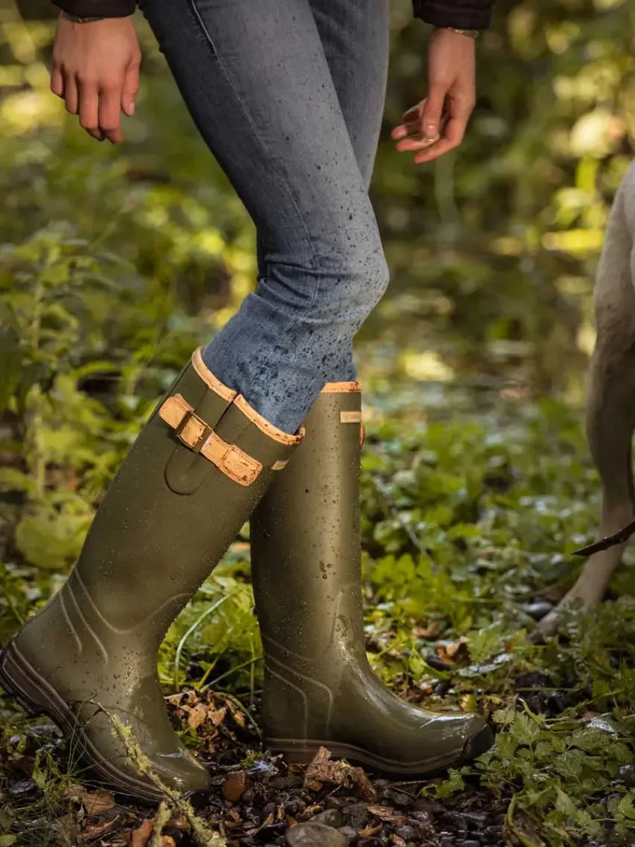 Ariat Wellies - Womens Burford Neoprene Insulated Boots - Olive Green