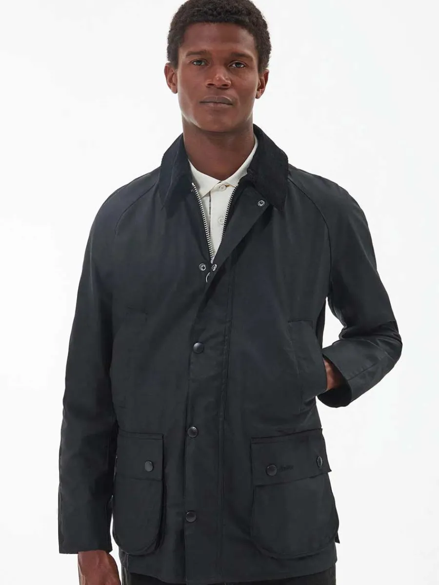 Barbour Ashby Wax Jacket - Mens - Black