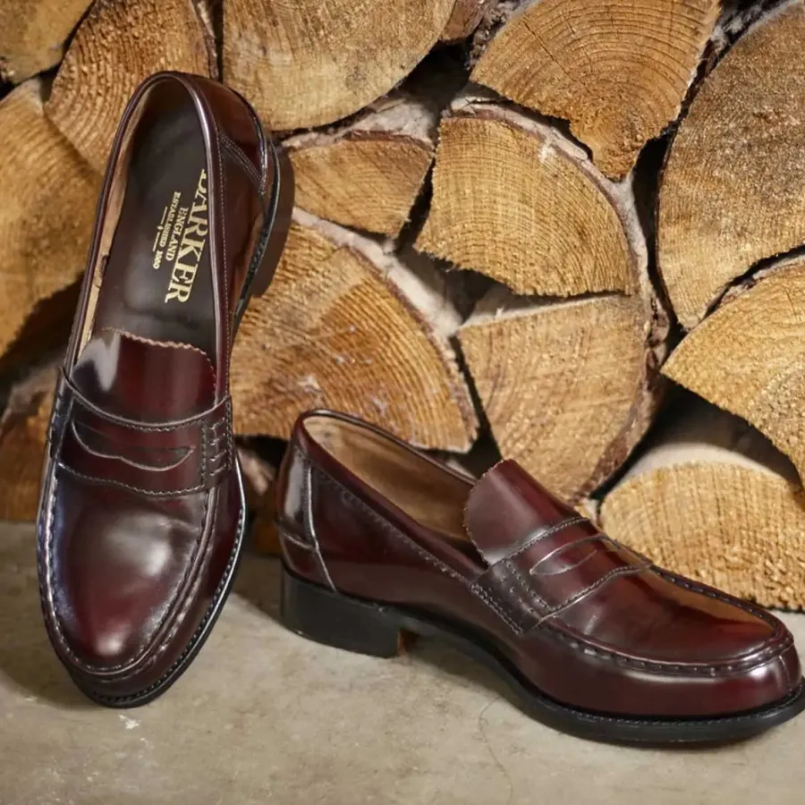 Barker Shoes BARKER Caruso Shoes - Mens Loafers - Burgundy Hi-Shine
