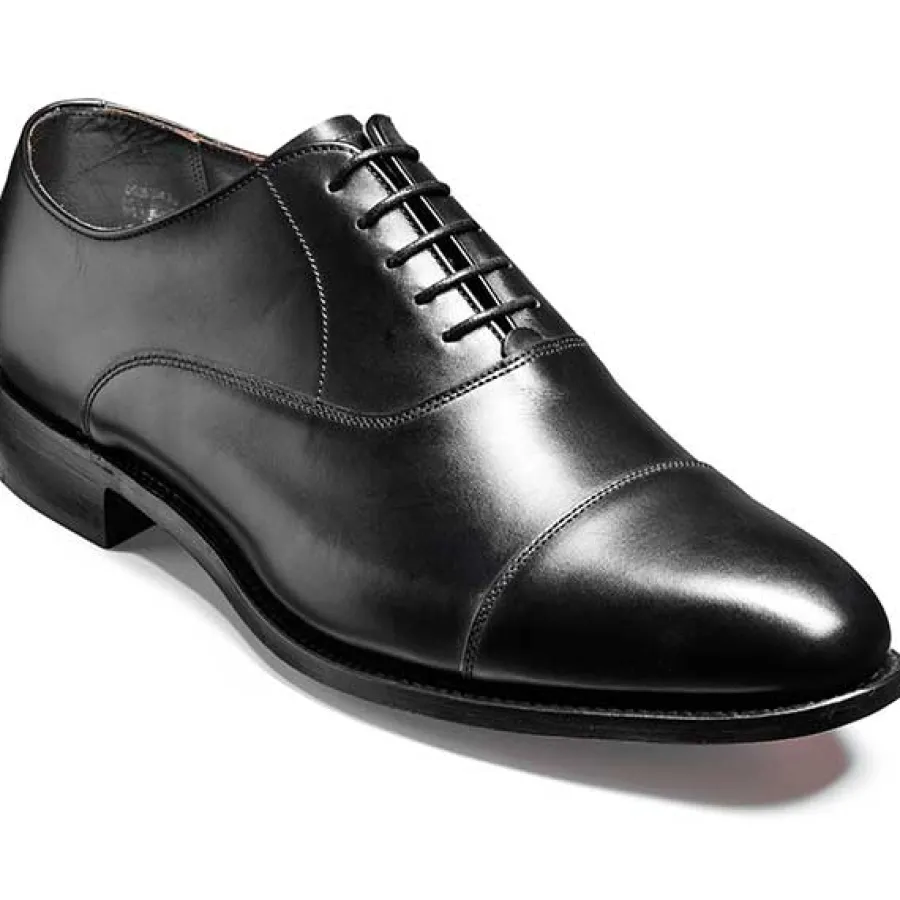Barker Shoes BARKER Duxford Shoes - Oxford Toe Cap - Black Calf