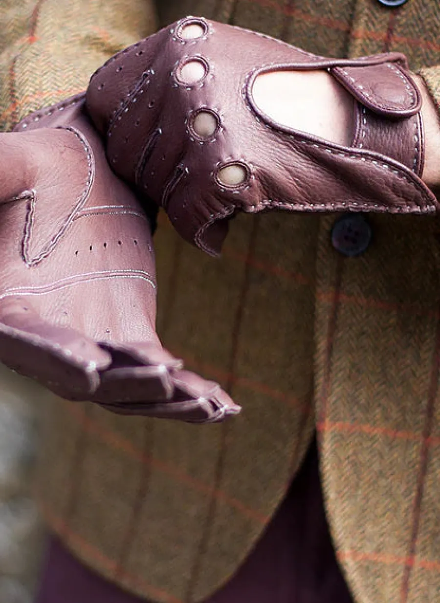 Dents Winchester Deerskin Driving Gloves - Mens Unlined -