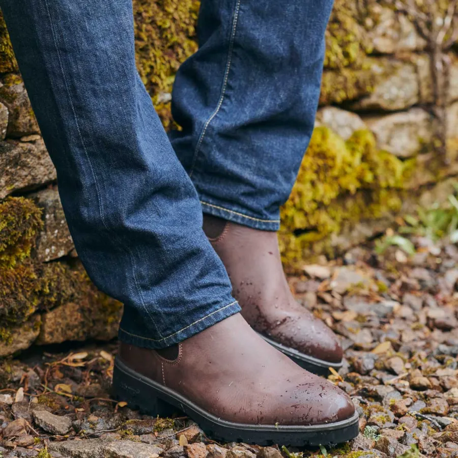 Dubarry Antrim Chelsea Boots - Mens Gore-Tex Leather - Old Rum