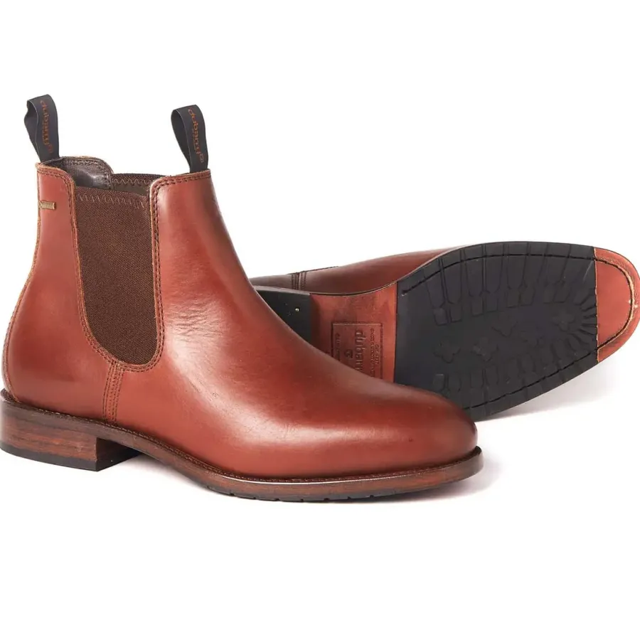 Dubarry Kerry Chelsea Boots - Mens Gore-Tex Leather - Chestnut