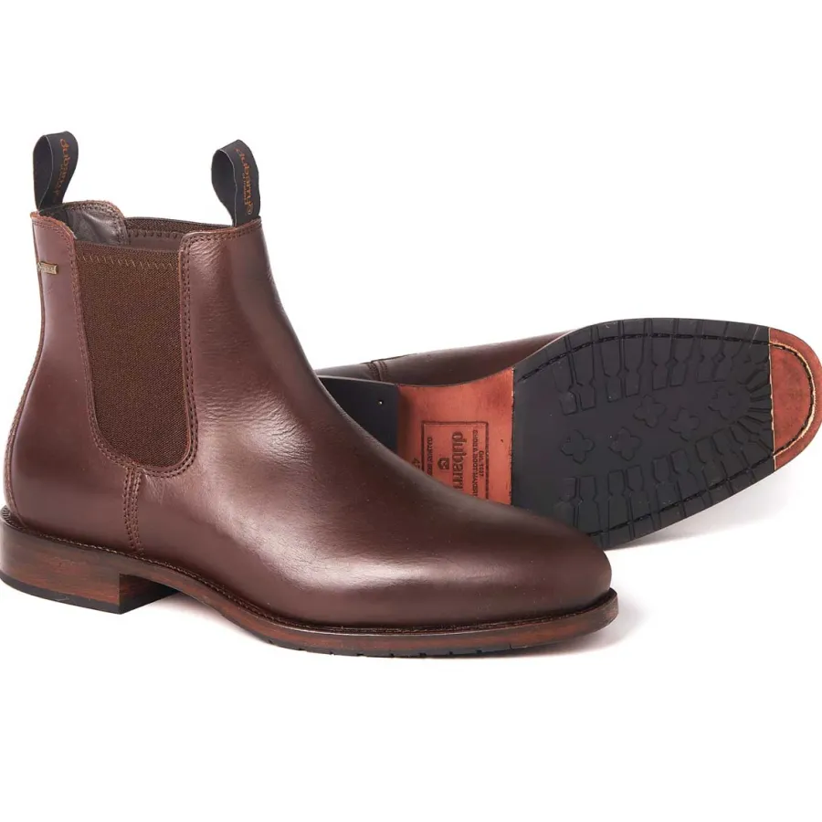 Dubarry Kerry Chelsea Boots - Mens Gore-Tex Leather - Mahogany
