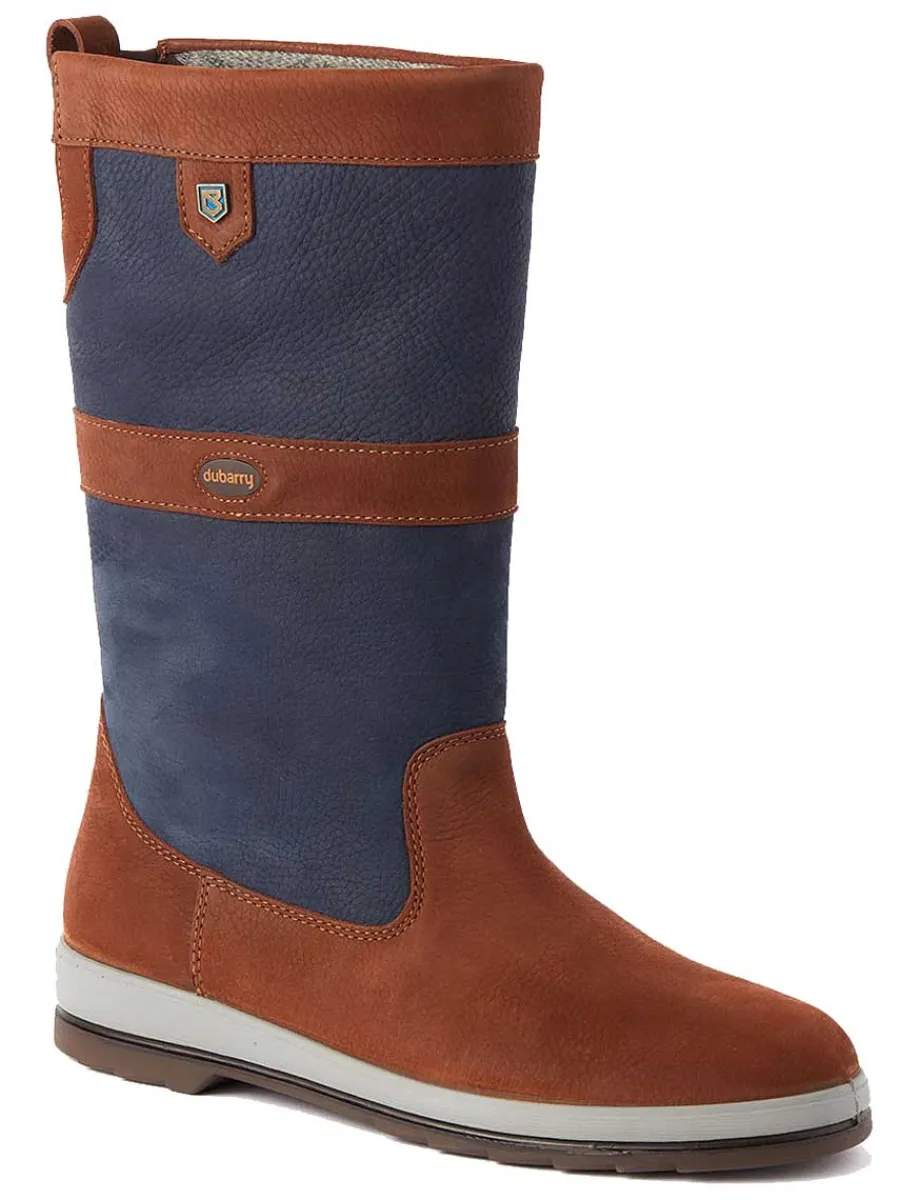 Dubarry Ultima Sailing Boots - GORE-TEX Leather - Navy & Brown