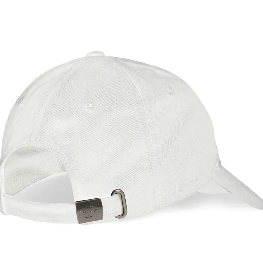 Fynch Hatton Embroidered Cotton Cap – White