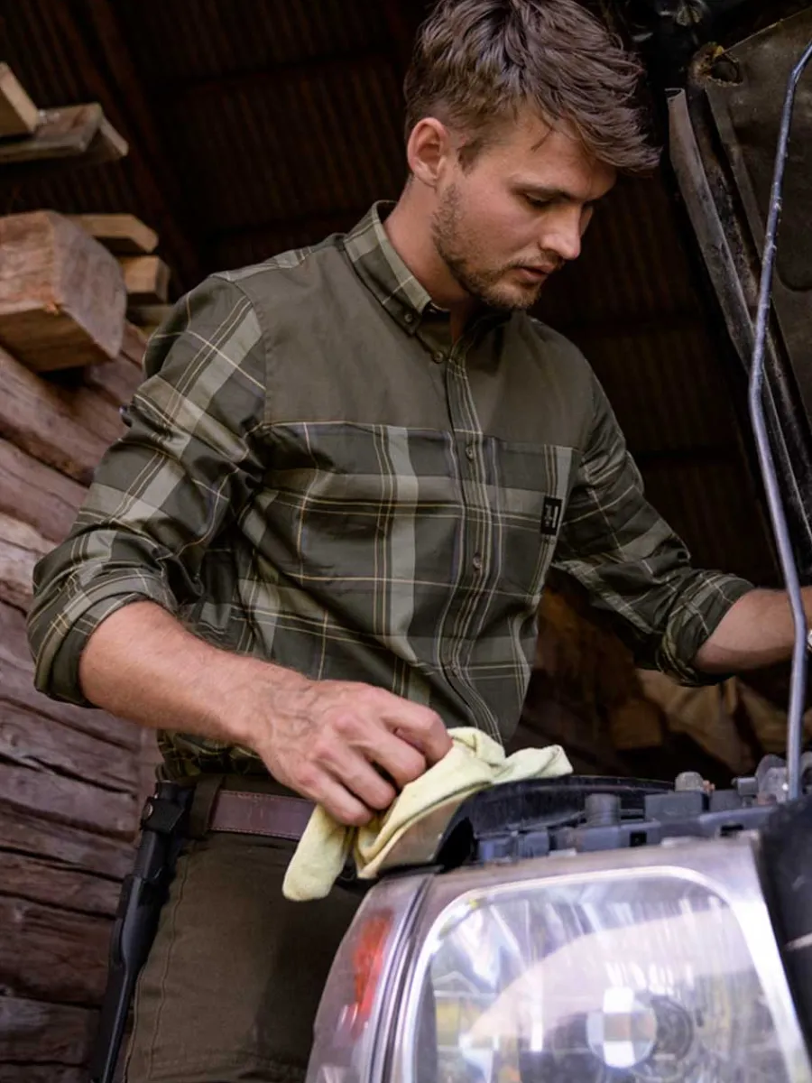 Harkila Anker Shirt - Mens - Willow Green Check