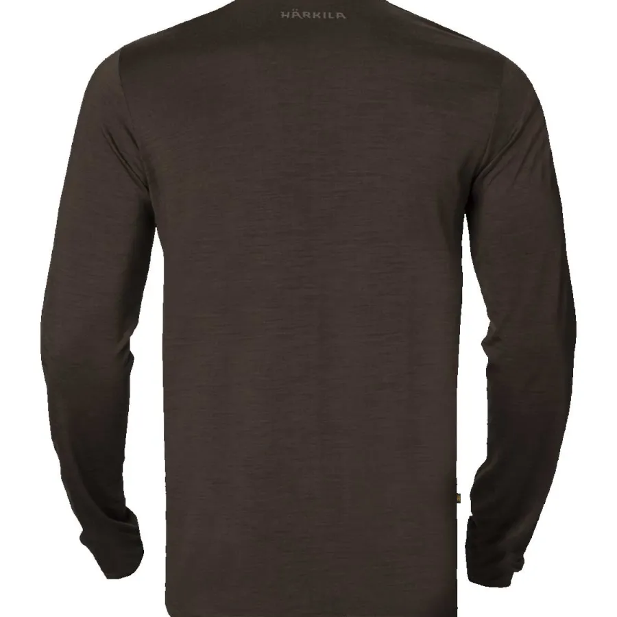 Harkila Base All Season Long Sleeve T-Shirt - Mens - Shadow Brown