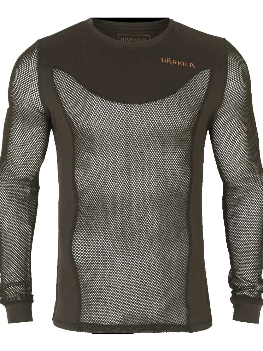Harkila Base Mesh Crew Neck - Mens - Shadow Brown