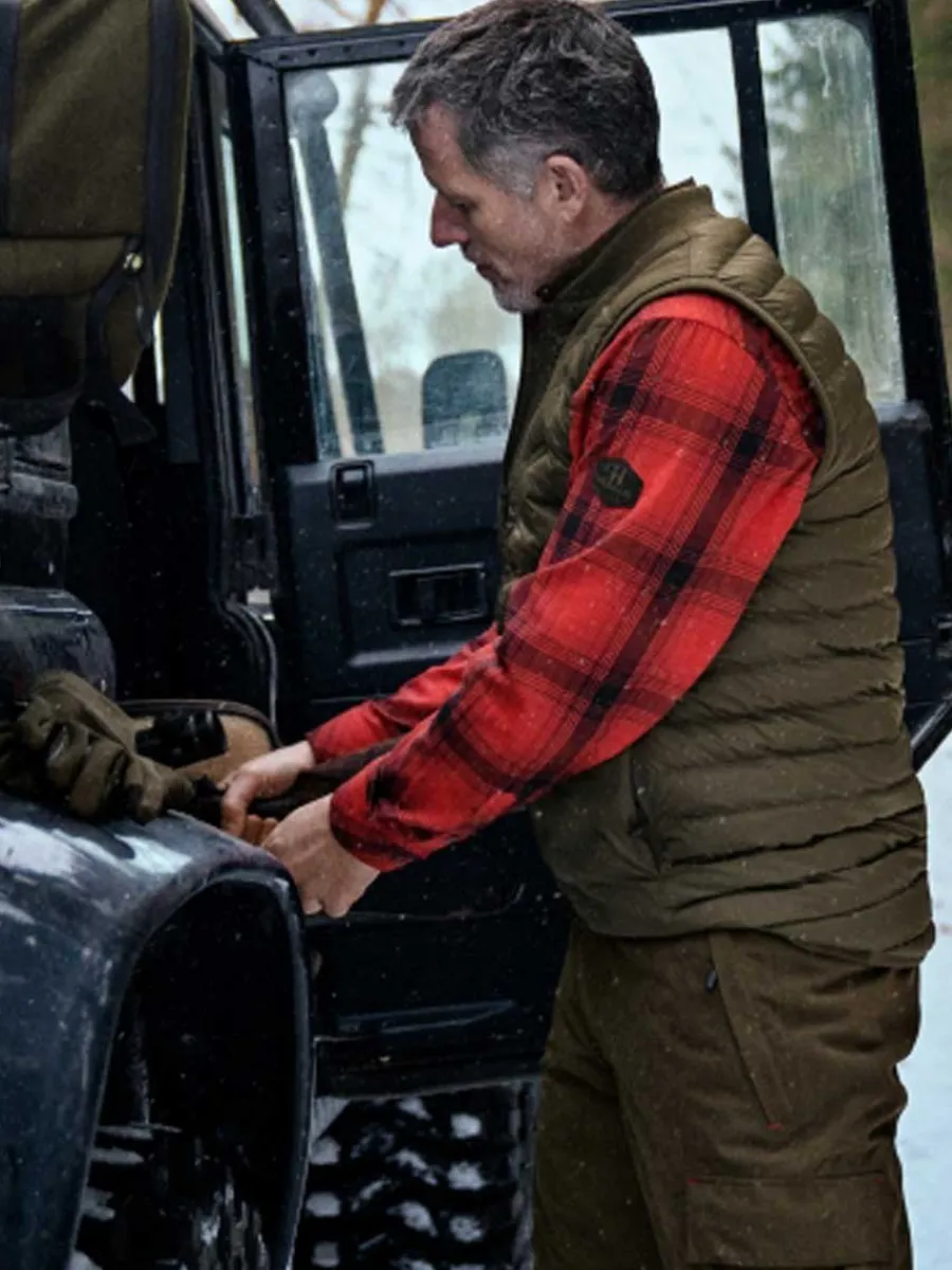 Harkila Driven Hunt Flannel Shirt - Mens - Red/Black Check