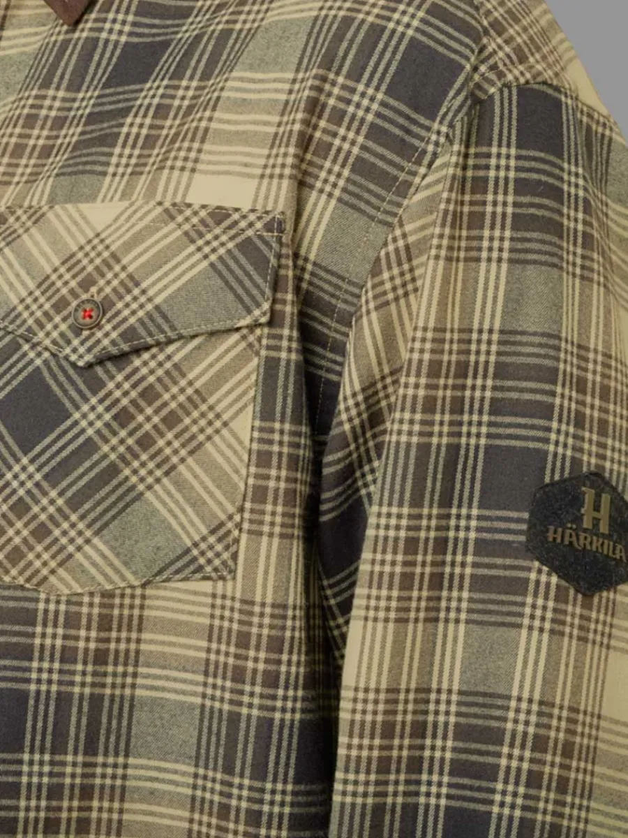 Harkila Driven Hunt Flannel Shirt - Mens - Light Teak Check