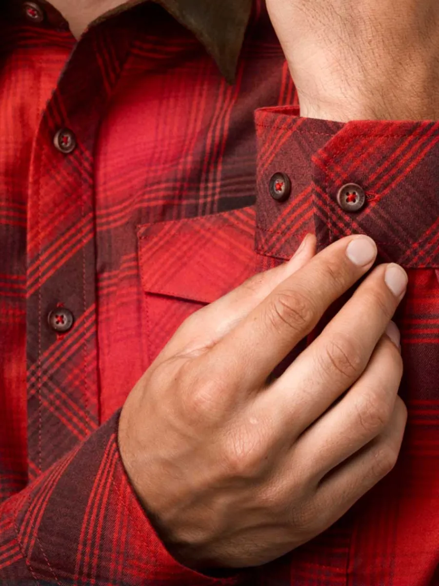 harkila_driven_hunt_flann_2-1.webp Harkila Driven Hunt Flannel Shirt - Mens - Red/Black Check