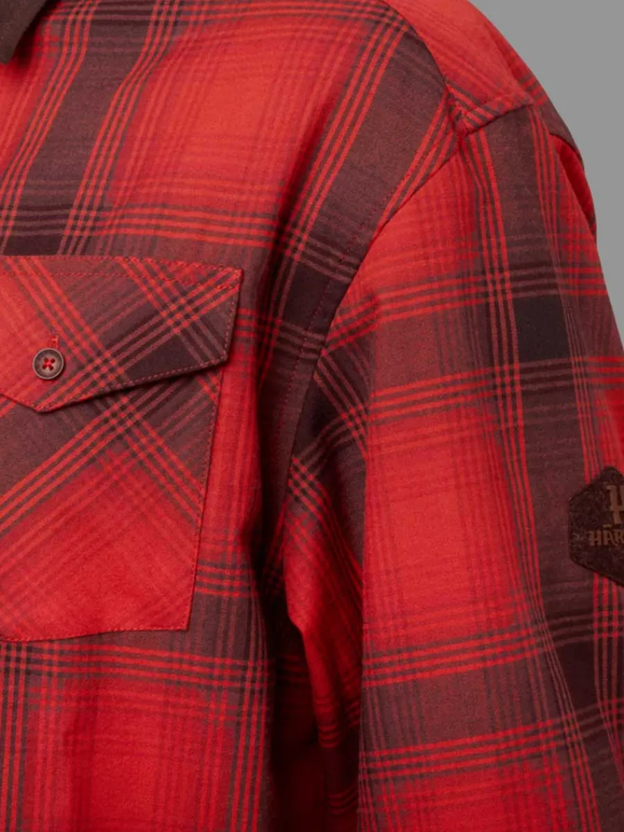 harkila_driven_hunt_flann_3-1.webp Harkila Driven Hunt Flannel Shirt - Mens - Red/Black Check