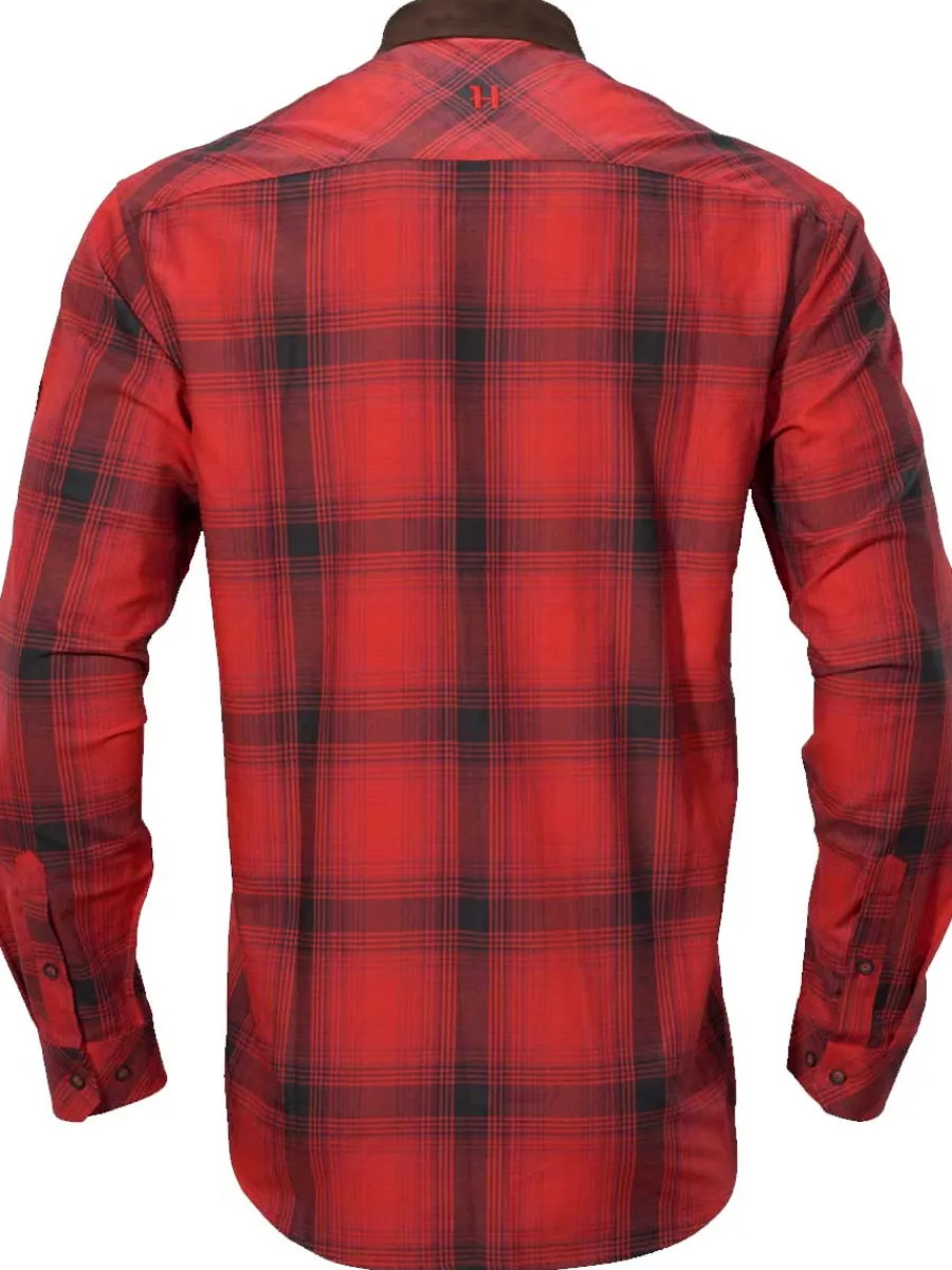 harkila_driven_hunt_flann_4.webp Harkila Driven Hunt Flannel Shirt - Mens - Red/Black Check