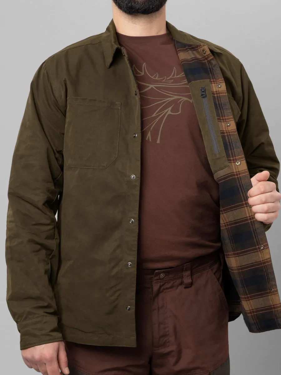 Harkila Eirik Reversible Shirt Jacket - Mens - Dark Warm Olive/Burgund