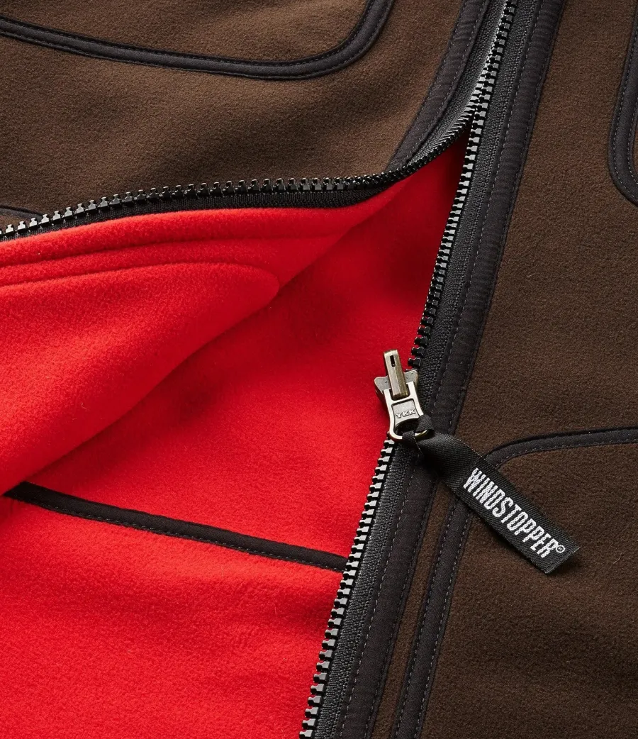 harkila_kamko_fleece__men_4.webp Harkila Kamko Fleece - Mens Reversible Windstopper - Brown / Red