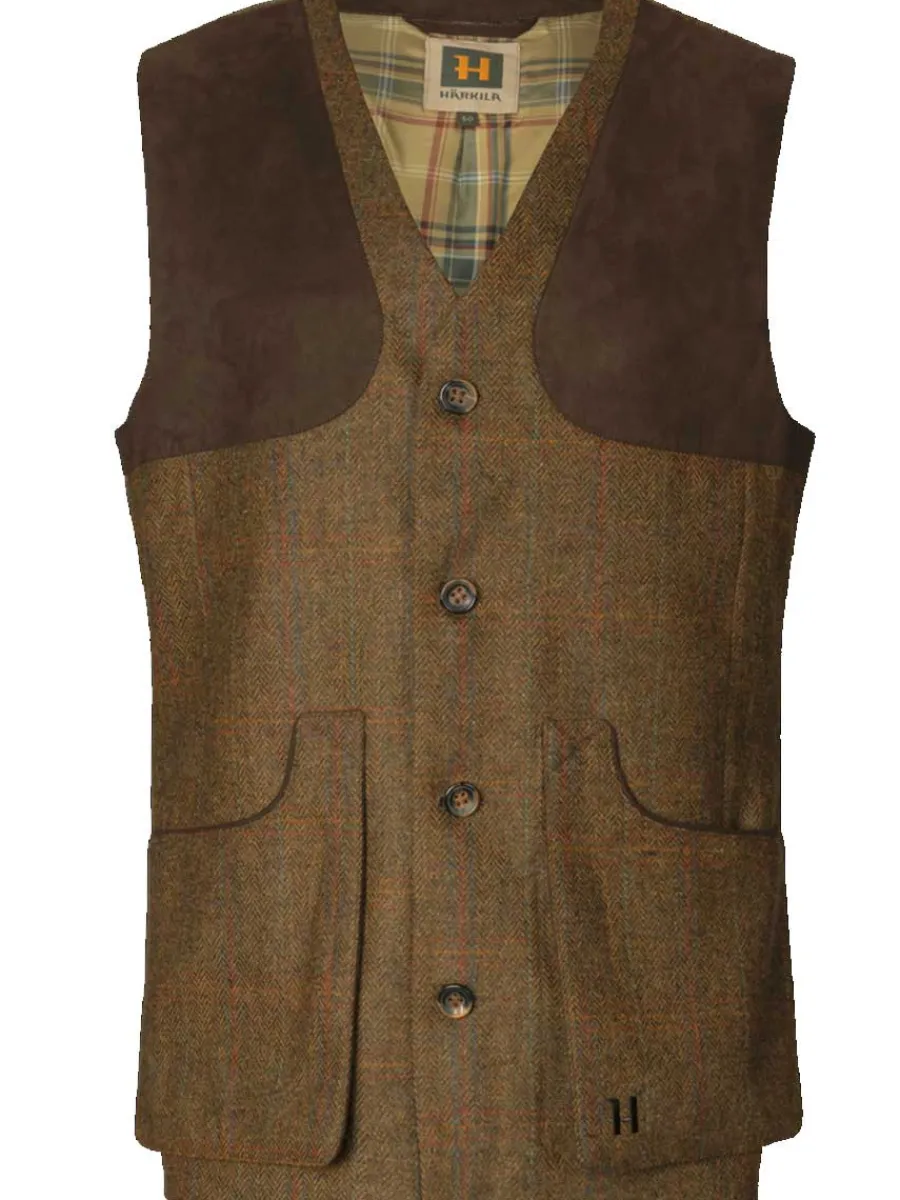 Harkila Kenmore Shooting Waistcoat - Mens - Terragon Brown
