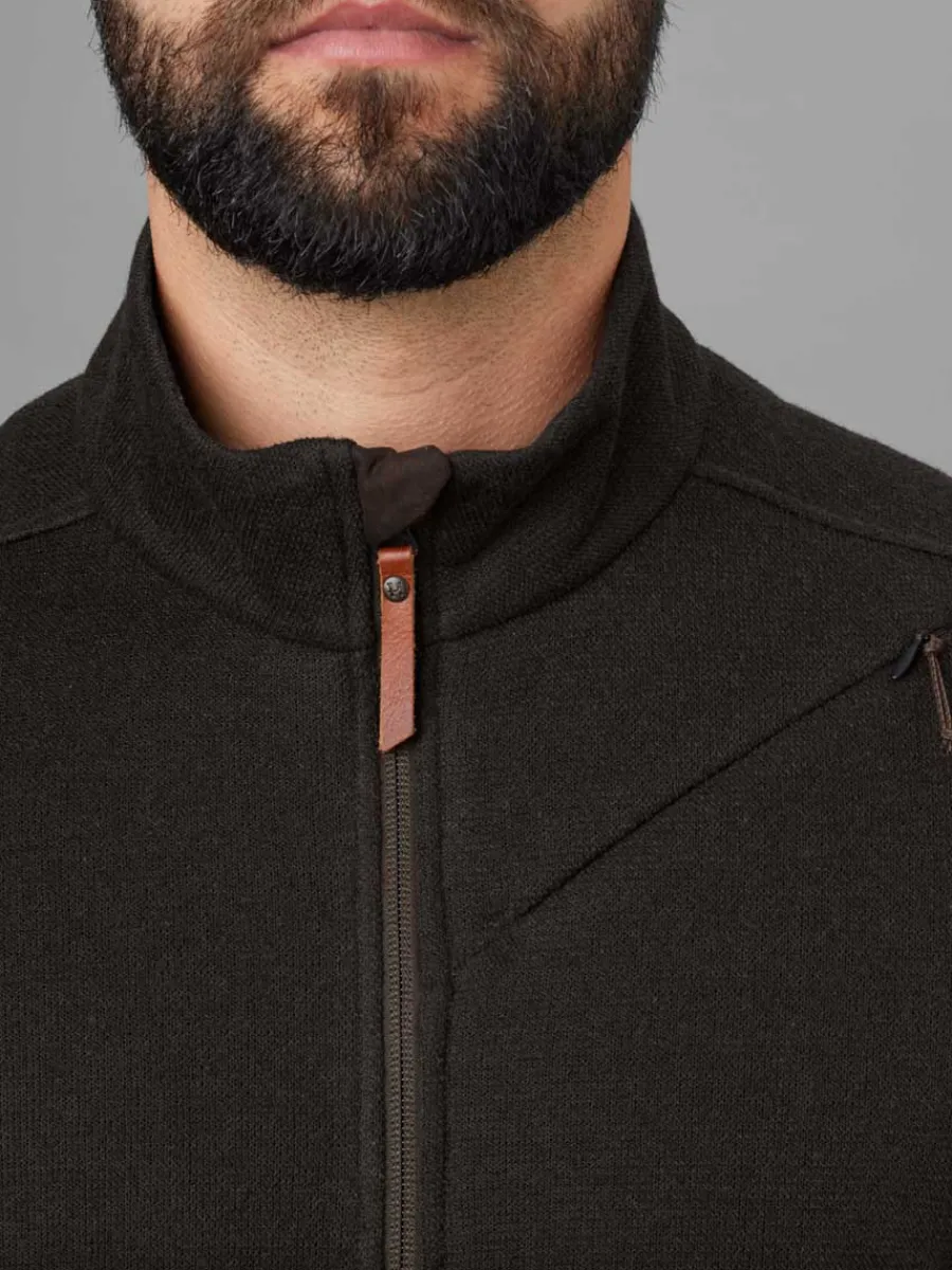 harkila_metso_full_zip_sw_3.webp Harkila Metso Full Zip Sweater - Mens - Shadow Brown