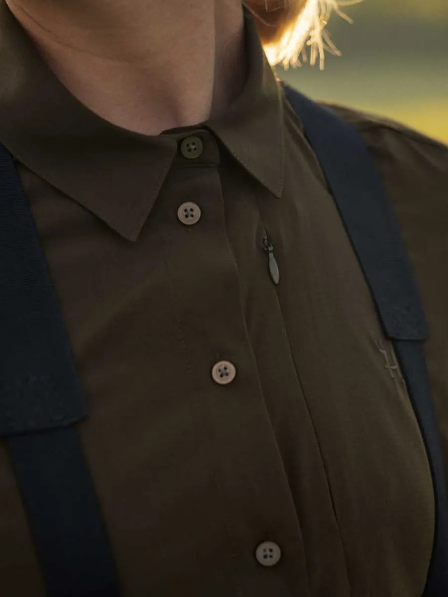Women Harkila Trail Long Sleeve Shirt - Ladies - Willow Green