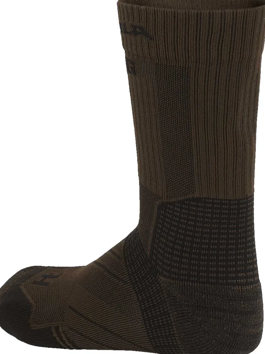 Harkila Trail Socks - Nanoglide & Insect Repellent - Dark Olive/Willow