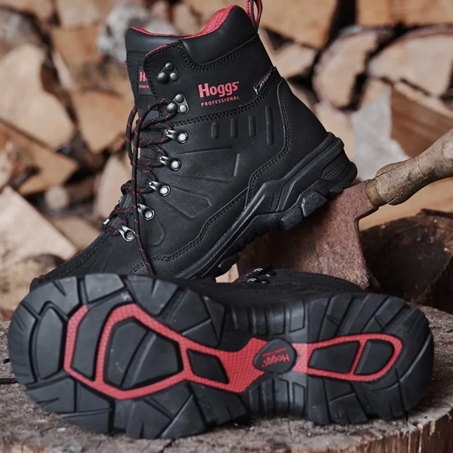 Hoggs of Fife Poseidon S3 Safety Lace-Up Boots - Mens - Black Nubuck