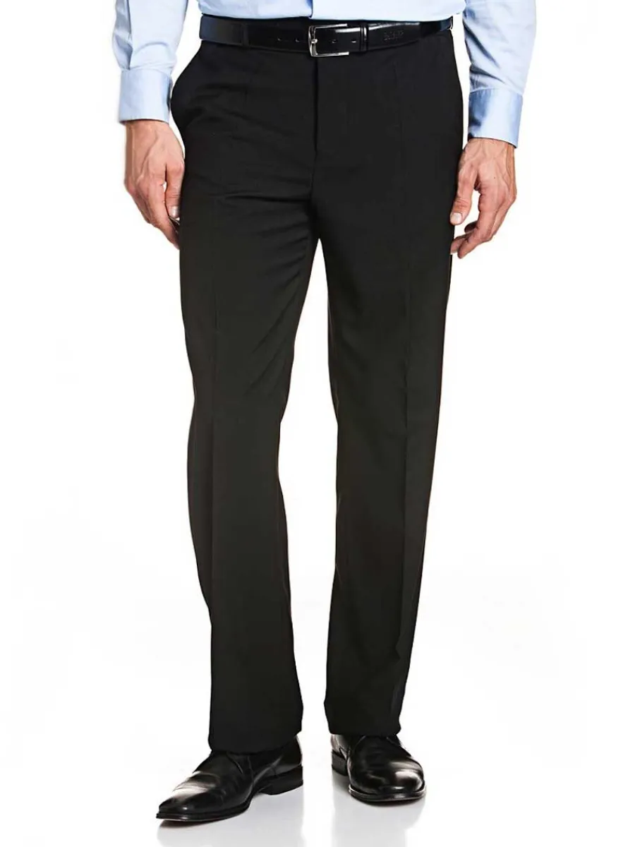 Bruhl 40% OFF Trousers - Howard All-Year Wool Mix Formal - Black - Siz