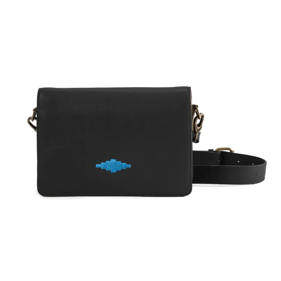 Women Pampeano - Ladies Estillo Crossbody Bag - Black Leather