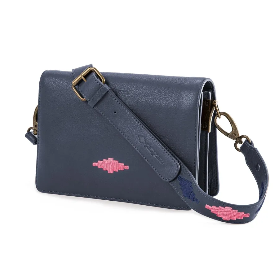 Women Pampeano - Ladies Estillo Crossbody Bag - Navy Leather