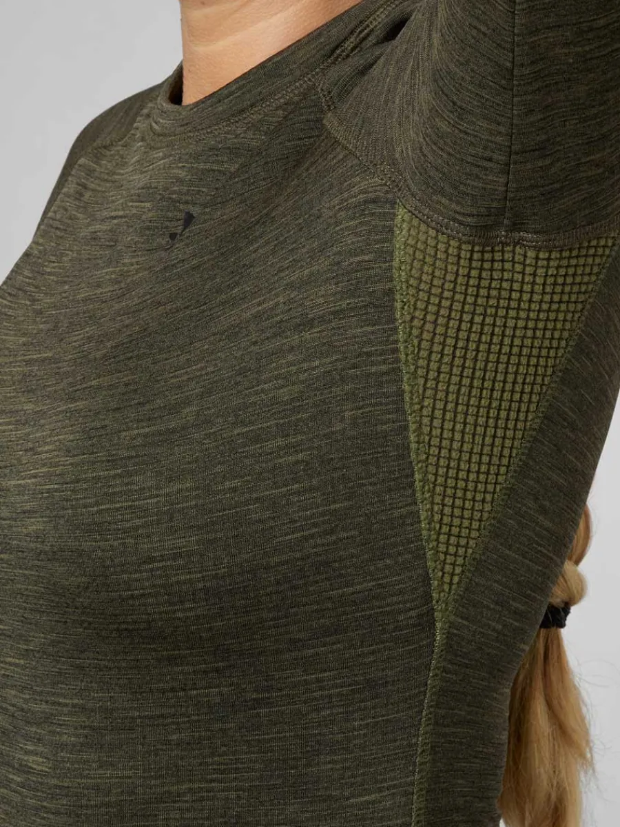 seeland_active_long_sleev_4.webp Women Seeland Active Long Sleeve T-shirt - Ladies - Pine Green